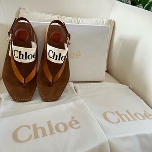 AUTHENTIC Chloé Woody Pama Flat Sandals ✨